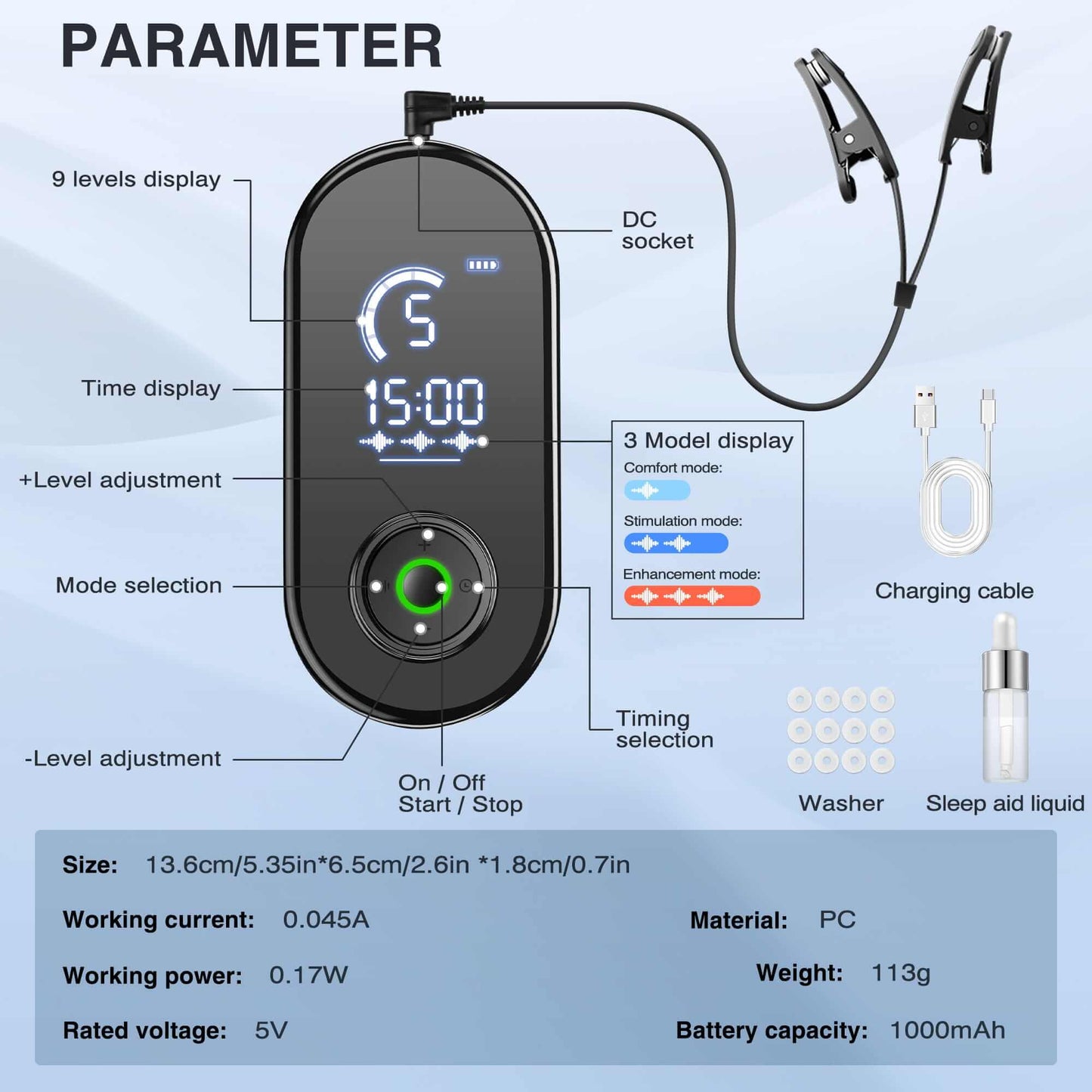 Fenbas™ earclip sleeping instrument