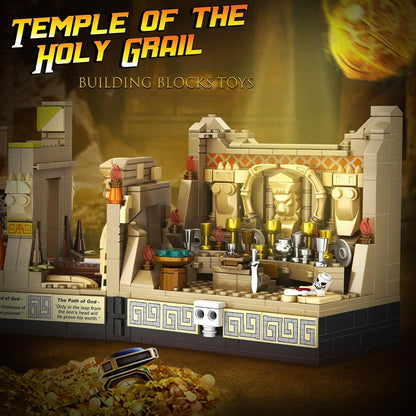 Temple Building Set for Adults, Temple of Golden Idol 5-in-1 Construction Building Toys, Classic Movie Scene Building Blocks for Adults & Teens, Collectible Present for Movie Fans (2388PCS)